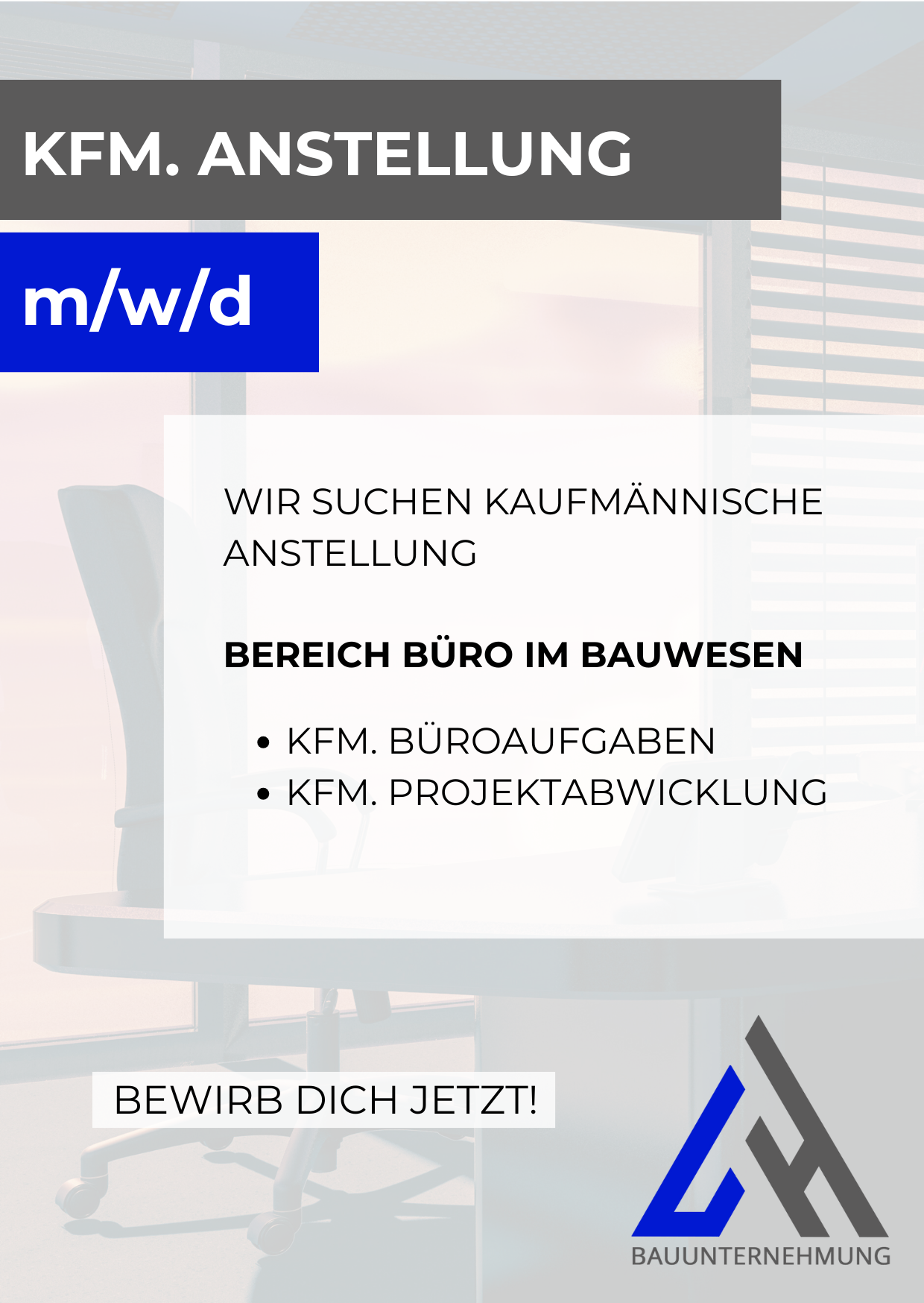 KAUFMAeNNISCHE ANSTELLUNG