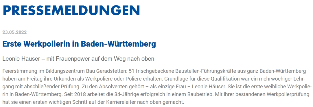ausschnitt aus pressemeldung
