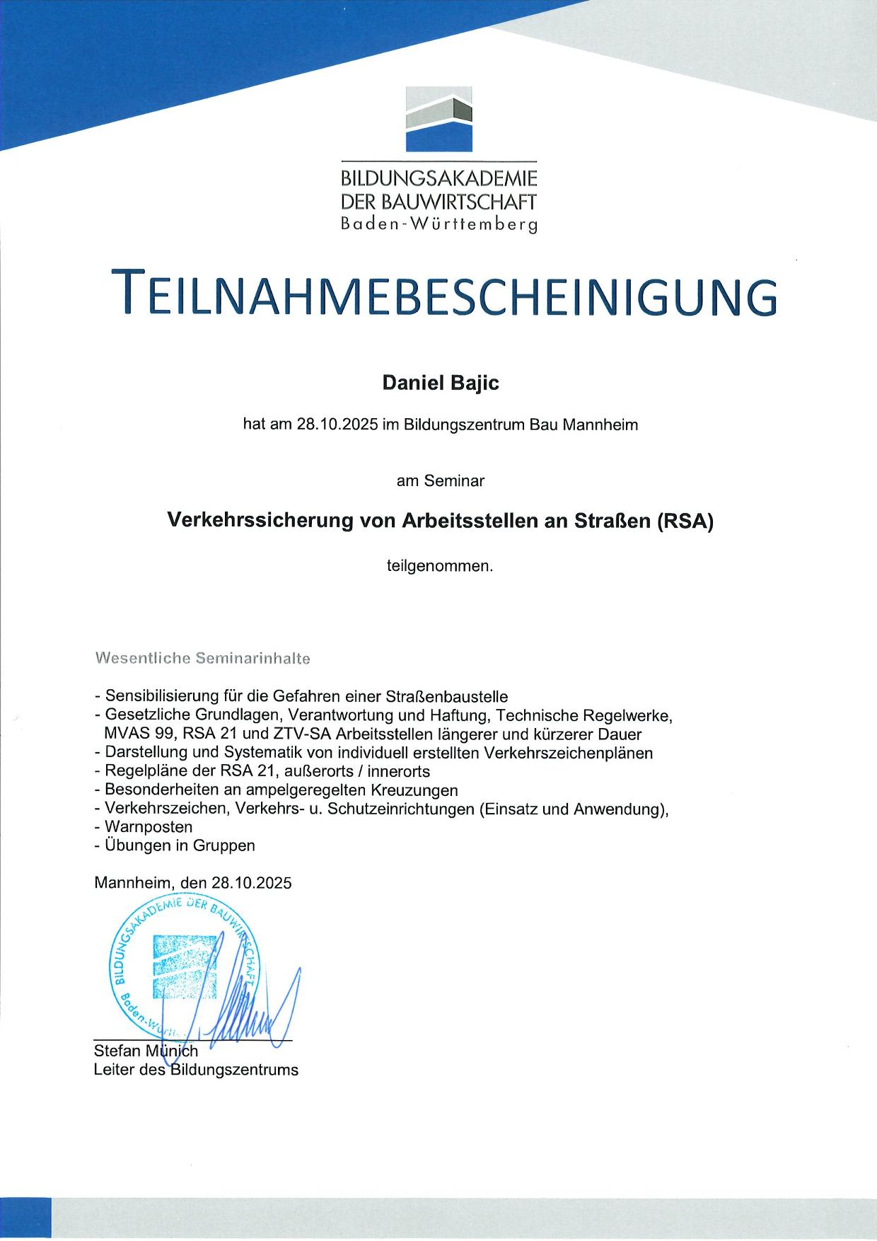 2025 10 28 RSA Teilnahmebescheinigung